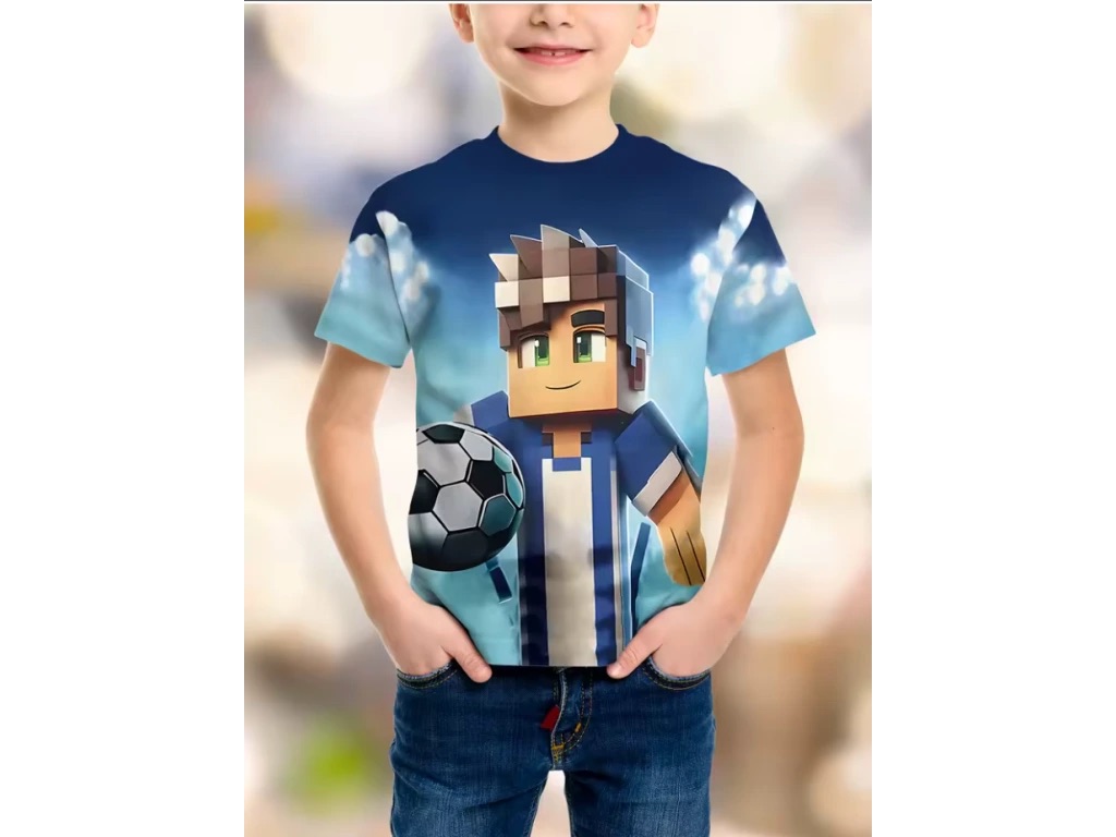 Dětské pohodlné tričko Minecraft postavy 2